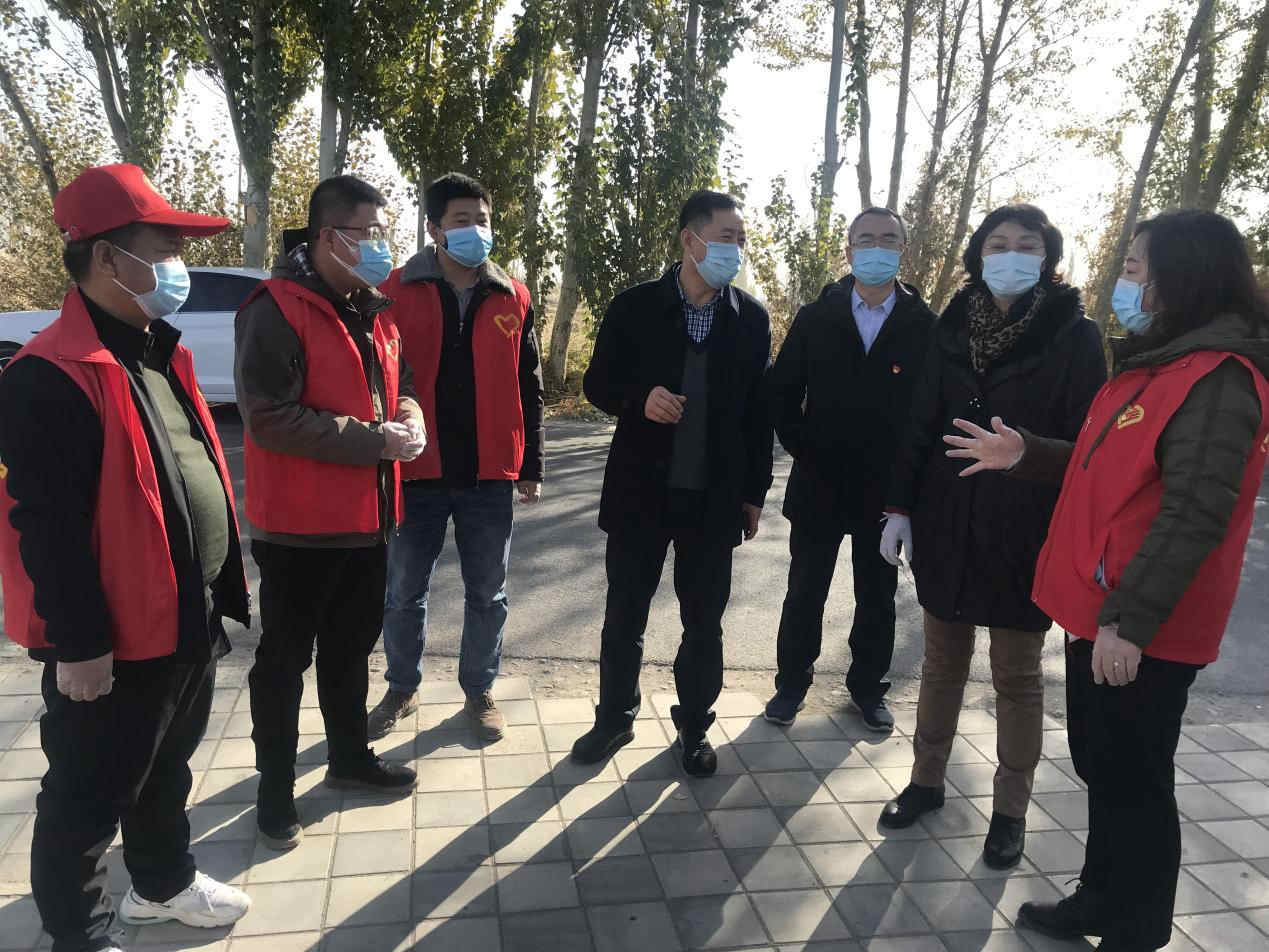 馬宗?？赐繂?wèn)疫情防控一線(xiàn)黨員職工